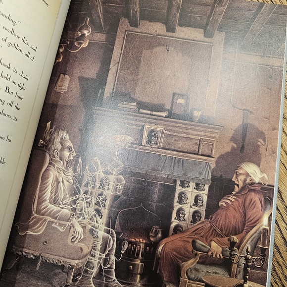 A Christmas Carol By Charles Dickens Blue Hardcover Book - Picture 5 of 7